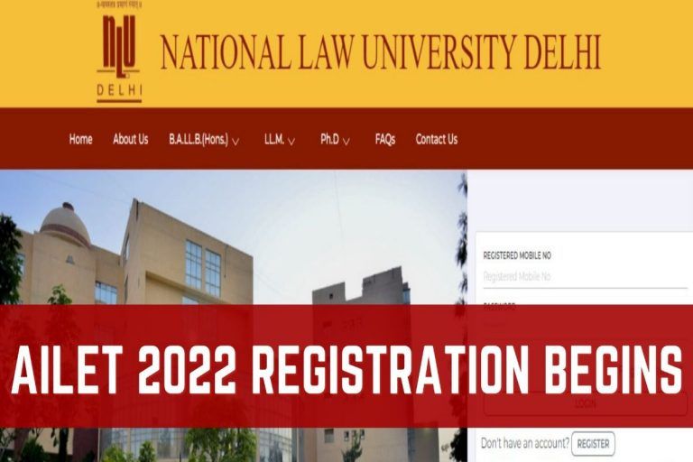 AILET 2022 Registration Begins at nationallawuniversitydelhi.in, Here's Direct Link to Apply